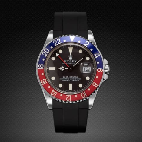 rolex pepsi with rubber strap|best rubber strap for Rolex.